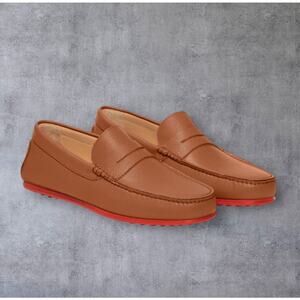 M.Gemi The Pastoso Uomo Men’s Leather Penny Driving Loafer Size 44